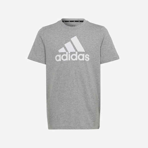 
      Kids' T-Shirt - Grey/White Printed Logo
  